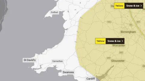 Met Office Weather warning map