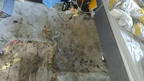 Family photo Smouldering from the lamp was the biggest cause of damage