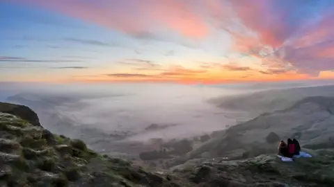 Robert Lowton Cloud inversions from Mam Tor