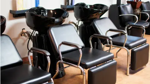 Getty Images Empty hair salon