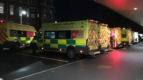 Annie White Ambulance queue