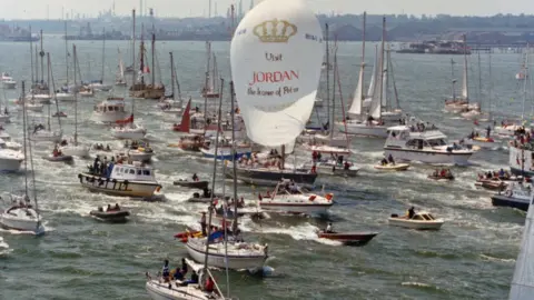 The Maiden Factor Maiden crossing the finish line