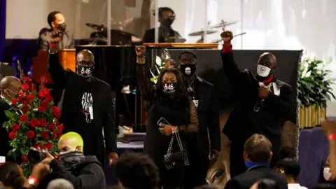 Reuters George Floyd family at Daunte Wright funeral