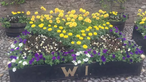 Usk in Bloom Usk in Bloom flowerbed
