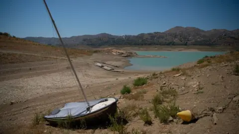 AFP via Getty Images The Vinuela reservoir