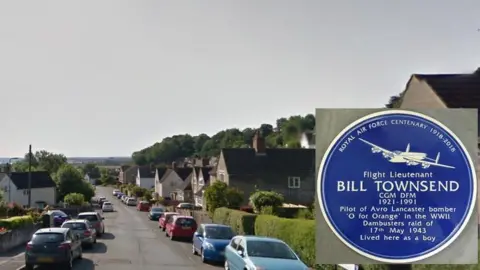 Google/Chepstow Town Council Hardwick Avenue and the plaque