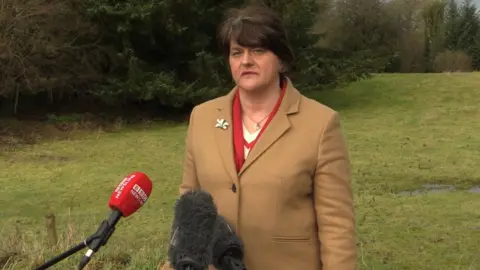 PA Media Northern Ireland First Minister Arlene Foster