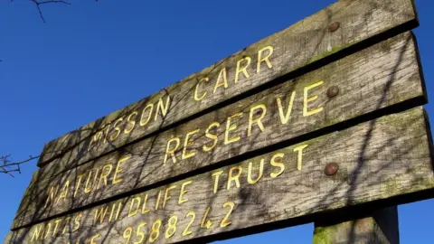Nottinghamshire Wildlife Trust Misson Carr sign