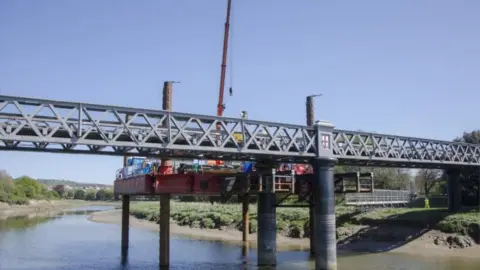 Devon County Council Rock Park Bridge in Barnstaple