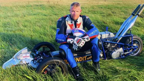 BBC Freddie flintoff on the time bandit trike