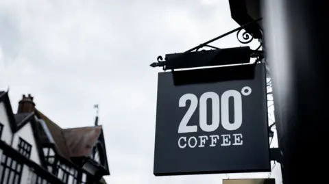 Supplied A pictures showing a 200 Degrees sign with the sky in the background