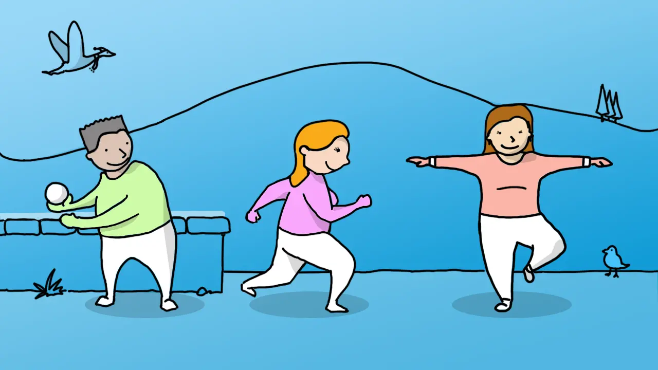 Illustration of get moving