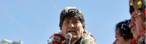 Reuters Bolivia's President Evo Morales speaks during a ceremony in Potosi, Bolivia, August 23, 2017.