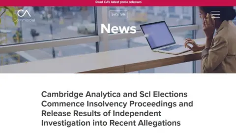 Cambridge Analytica Cambridge Analytica homepage