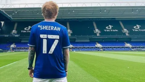 Ed Sheeran Ed Sheeran at Portman Road