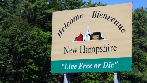 Getty Images New Hampshire welcome sign