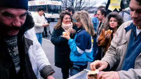 Bill Stephenson People outside a football ground