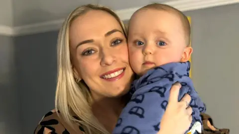 Beth with baby Corey