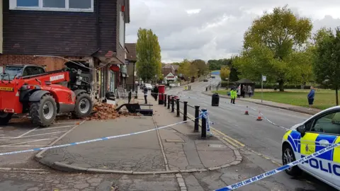 EEF News Stolen digger at Tesco, Theydon Bois