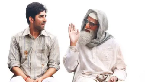 Amazon Prime Video Bollywood actors Amitabh Bachchan (right) and Ayushmann Khurrana