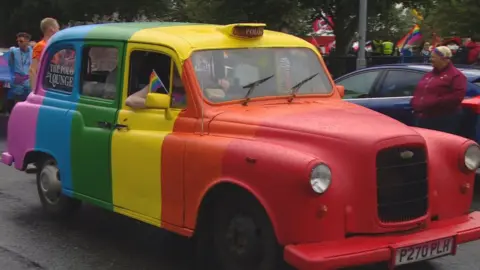 Rainbow taxi