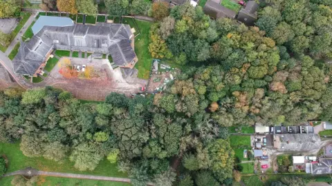 Mike Matthews Aerial view of the Sidings site