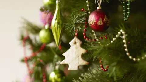 Getty Images A generic photo of Christmas decorations on a tree