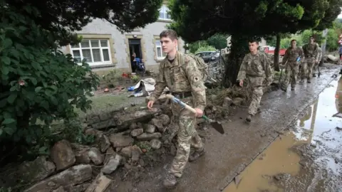 PA Media Soldiers from 2 Yorks arriving in