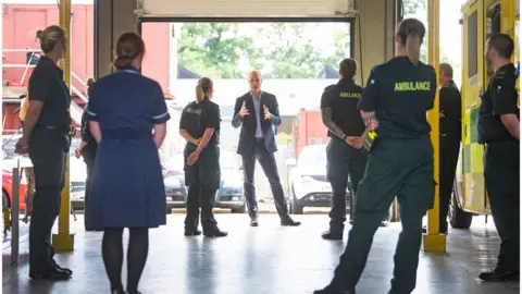 AFP Prince William visits the King's Lynn Ambulance Station