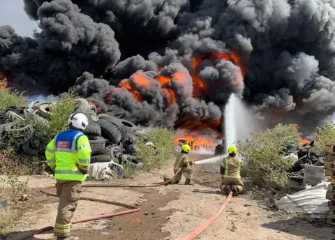 Nottinghamshire Fire and Rescue Service Ranskill fire