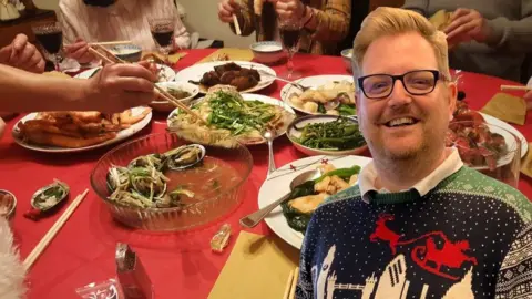 Russell Ho-Aitken Russell and his typical Chinese Christmas