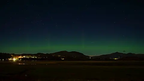 Chris Parry Northern Lights over Talsarnau