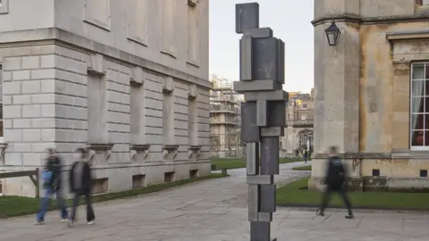 Jo Underhill Anthony Gormley sculpture in memory of Alan Turing