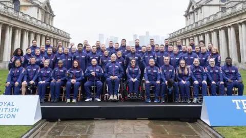 Getty Images The UK team for the 2023 Invictus Games