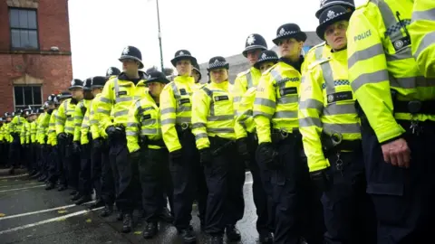 Getty Images West Midlands Police officers