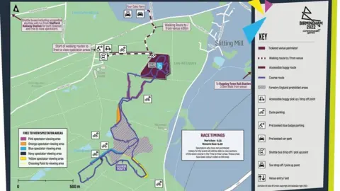 CWG Route map