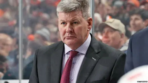 Getty Images Bill Peters, head coach of the ice hockey team the Calgary Flames