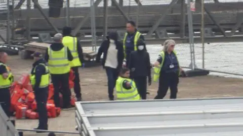 BBC/Simon Jones Migrants in Dover