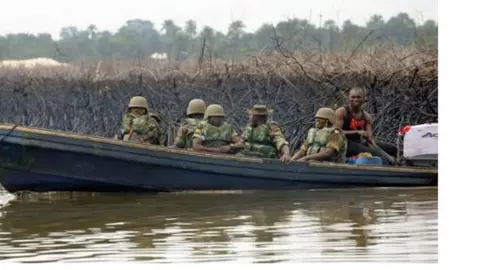 AFP Sojojin Najeriya cikin kwalkwale a Nija-Delta.