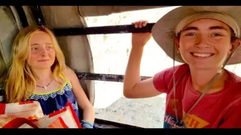 Family handout Eddie with his sister, Amelie