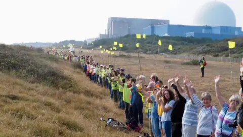 Stop Sizewell C Protestors against Sizewell c nuclear plant