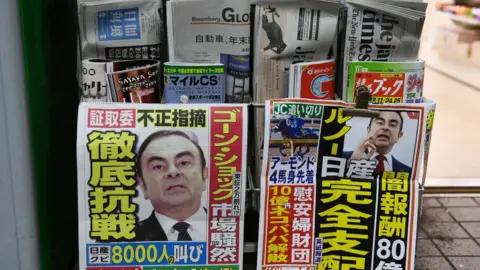 Getty Images Ghosn covers