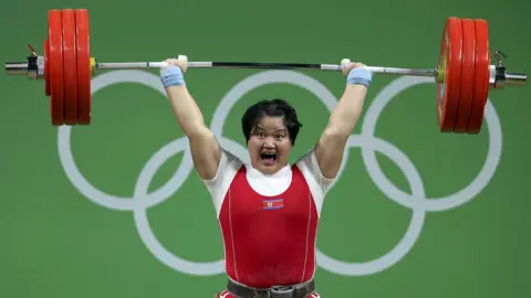 Reuters  Kuk Hyang Kim (PRK) of North Korea competes in weightlifting at the Rio Olympics