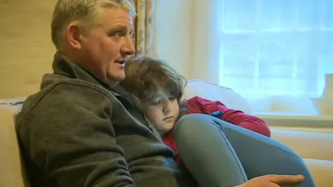 BBC Hefin Hughes with daughter Seren