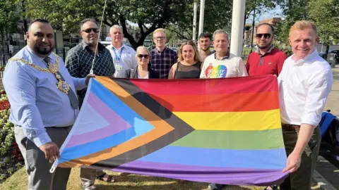 Supplied Keighley flag-raising event