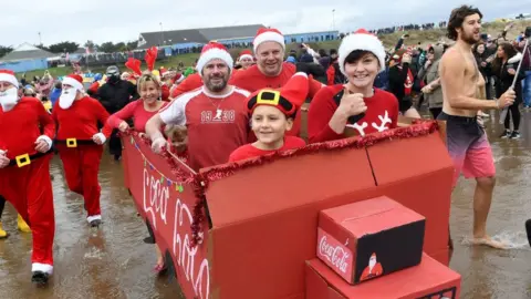 Wales News Service Family in a Coca-Cola truck