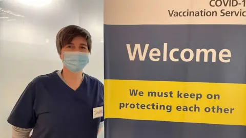 NHS England NHS vaccinator Tamryn Saby