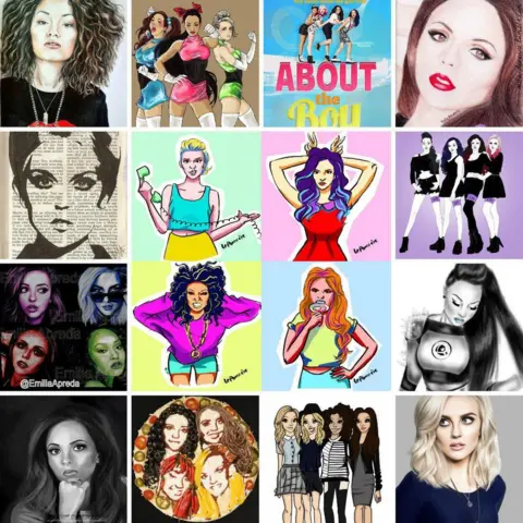 Little Mix / Twitter Fan portraits of Little Mix