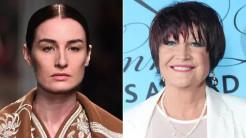 Getty Images/PA Erin O'Connor and Sandie Shaw