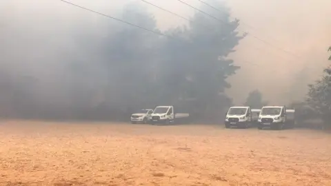 Alan Johnson Fire on Hankley Common